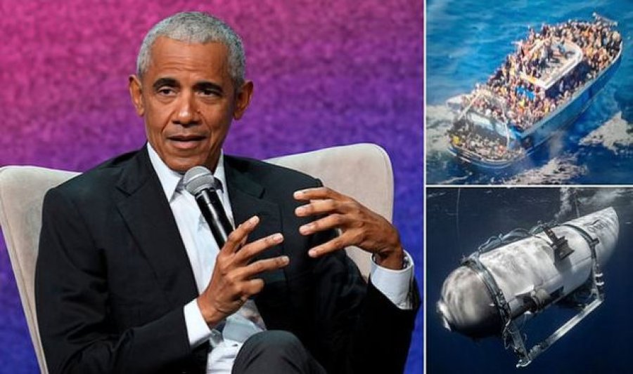 Obama për mediat: Mbuluan minutë pas minute mbytjen e nëndetëses me 5 turistë dhe harruan tragjedinë me 700 refugjatë