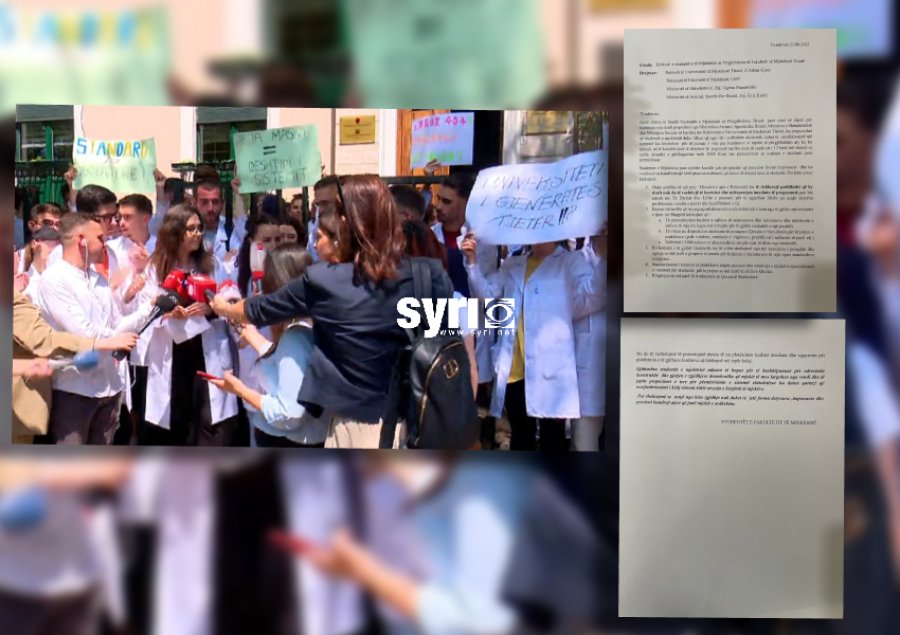 Studentët e mjekësisë shkresë rektoratit: Ndërprisni menjëherë draftin, po shkelni të drejtat e njeriut