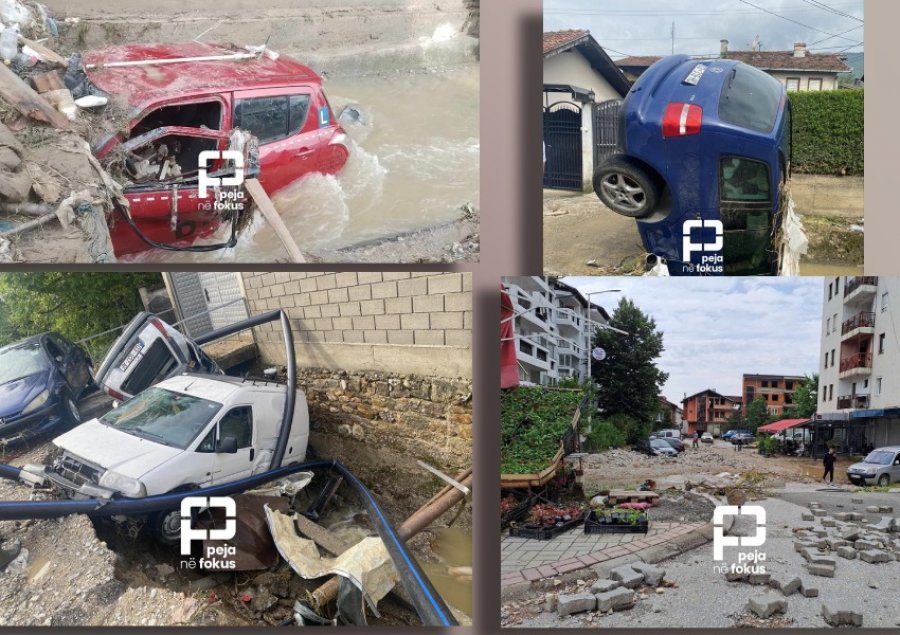 FOTOLAJM/ Pasojat e rënda pas përmbytjeve tragjike në Pejë...