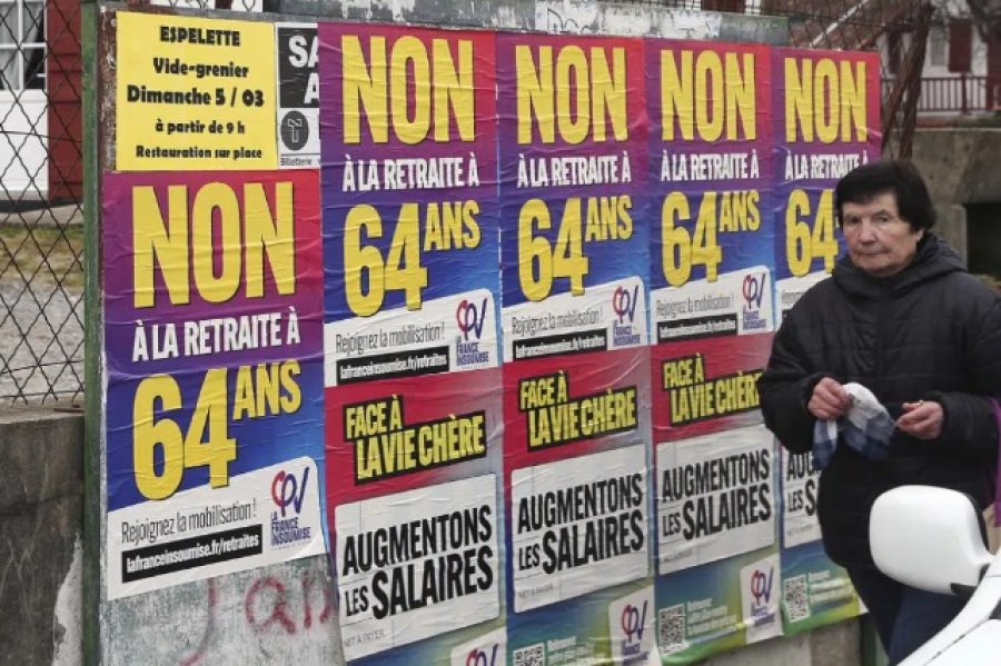 Franca në grevë, sindikatat kundër rritjes së moshës së pensionit