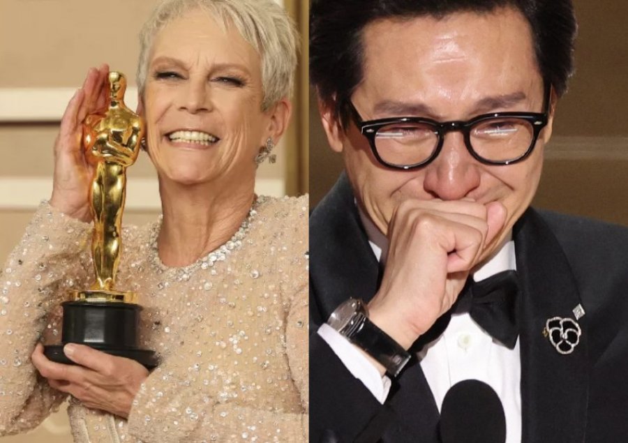 Fjalimi emocional i Ke Huy Quan, Jamie Lee Curtis fiton Oscarin e saj të parë