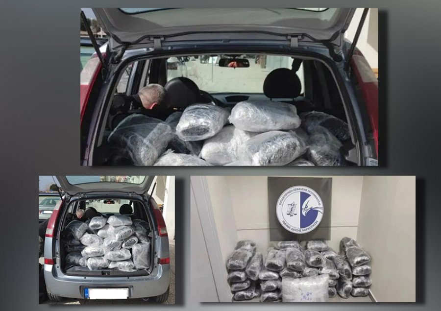 Kapen 67 kg kanabis që vinte nga Shqipëria, arrestohen 2 persona në Greqi 