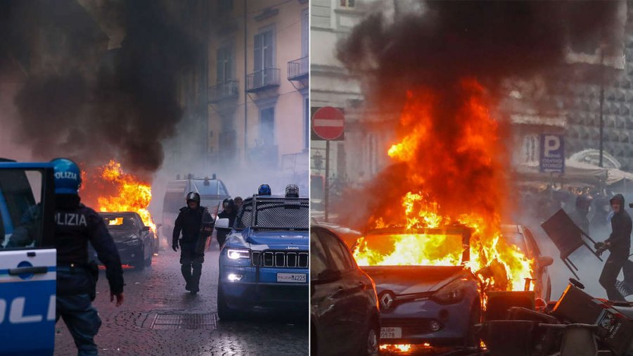 Incidentet në Napoli-Frankfurt/ Reagon klubi gjerman: Sulmi erdhi nga tifozët italianë, dhuna s’ka justifikim