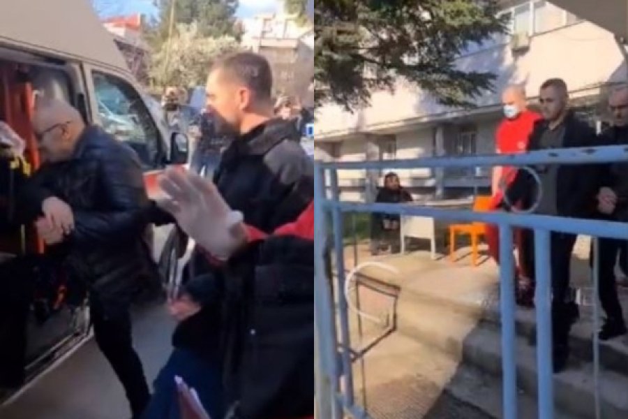 VIDEO/ U dënua nga Prokuroria e Prishtinës, momenti kur presidenti i Federatës së Kosovës dërgohet me pranga në QKUK