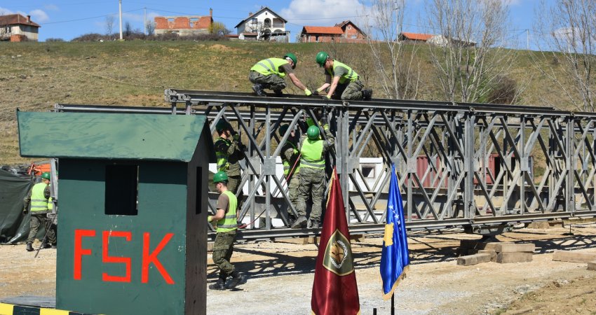 FSK nis ndërtimin e urës që u prish gjatë vërshimeve në Skenderaj
