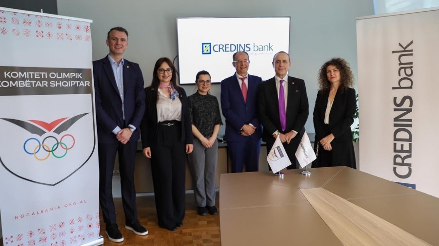 Credins Bank është zyrtarisht sponsor gjeneral i Komitetit Olimpik Kombëtar Shqiptar
