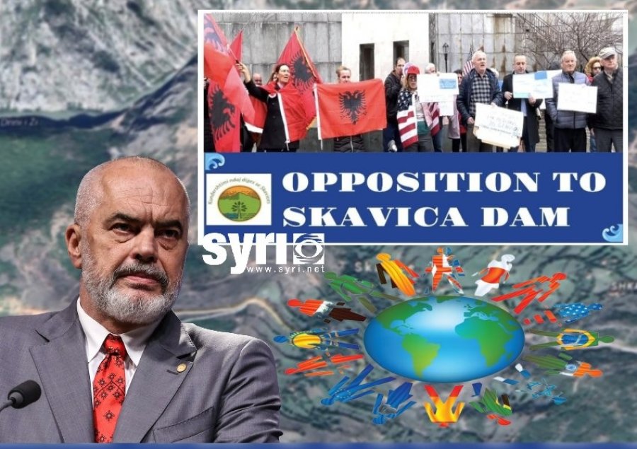Protestë në Nju Jork kundër HEC-it të Skavicës: Mbrojeni Drinin dhe Dibrën!