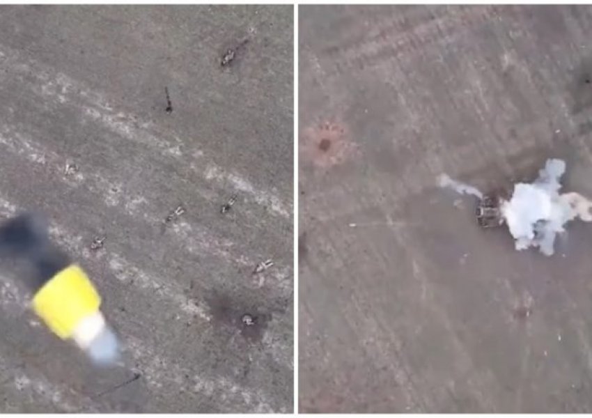Ukrainasit neutralizojnë me dron dhjetëra ushtarë rusë, ju hedhin në erë edhe tanket 