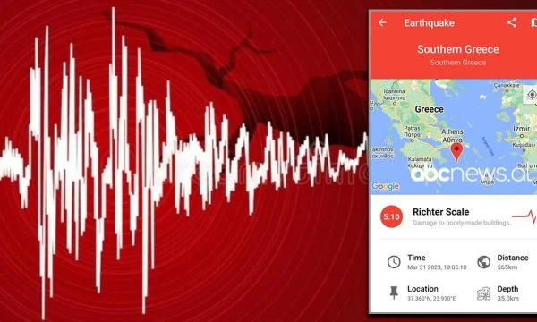 Një tërmet i fortë dridh Greqinë, ja ku ishte epiqendra