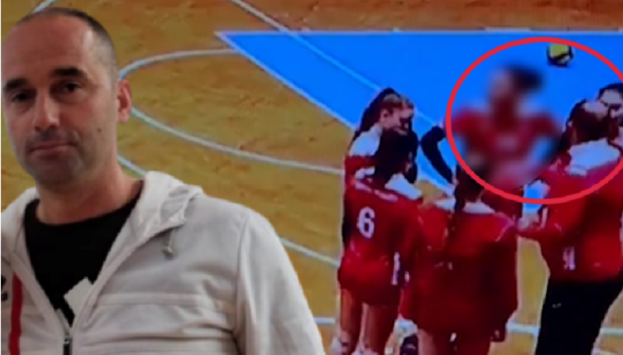 Goditi me shuplakë lojtaren e tij, përjashtohet përjetësisht nga volejbolli trajneri i Korçës U-18