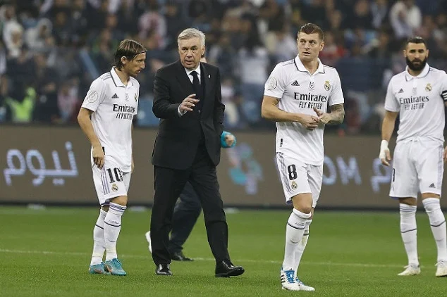 Ancelotti shpall listën e Realit për finalen e Kupës së Mbretit me Osasunën