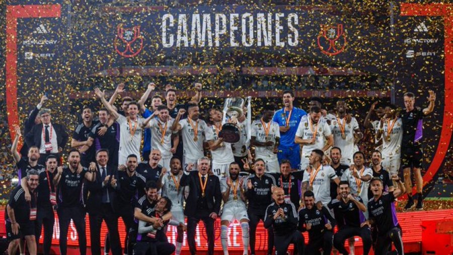 Real Madridi fiton Kupën e Mbretit në Spanjë, shikoni golat me të cilët mposhti Osasunën 