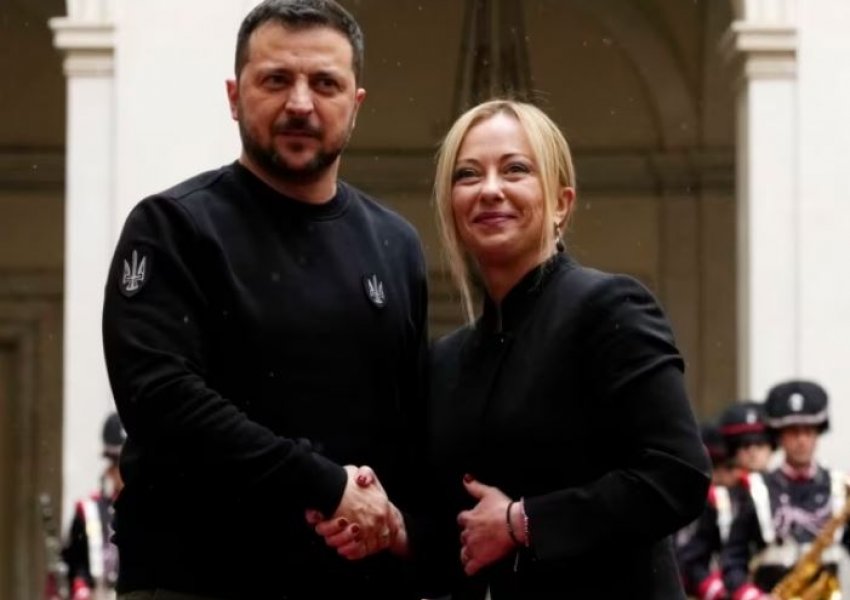 Italia zotohet të mbështesë Ukrainën, Zelensky takohet me Melonin në Romë