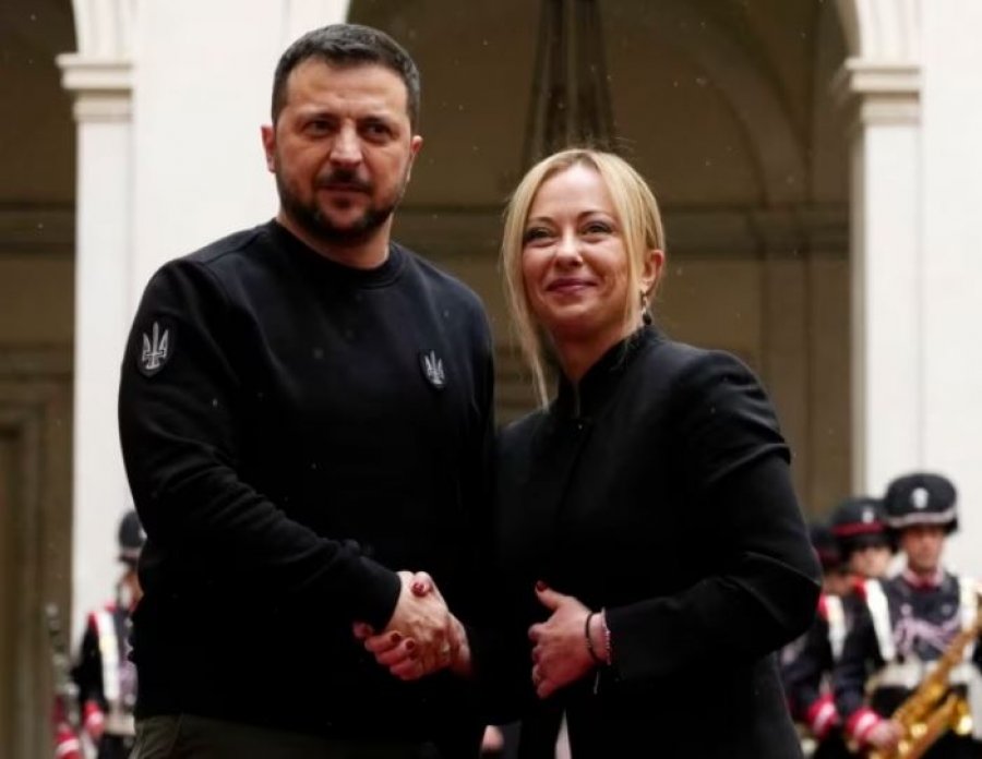 Italia zotohet të mbështesë Ukrainën, Zelensky takohet me Melonin në Romë