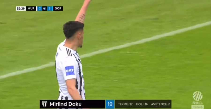 Mirlind Daku shpërthen në Slloveni, shënon 3 gola në 16 minuta