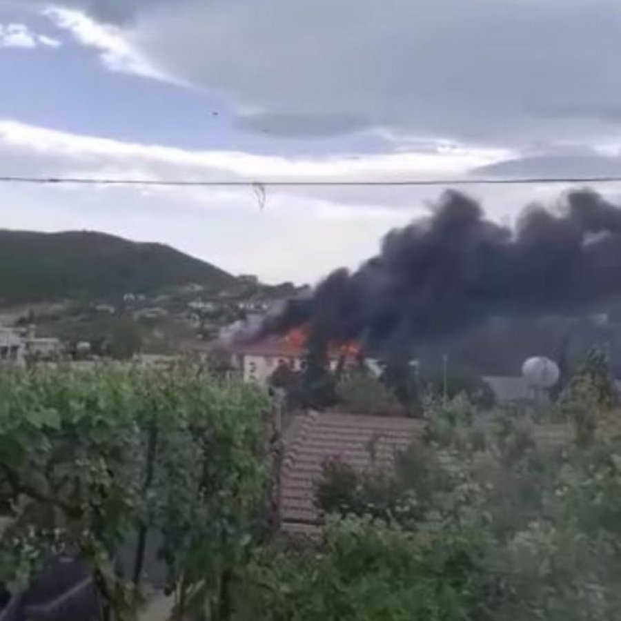 Zjarr në një shkollë në Fratar, tymi ‘pushton’ zonën