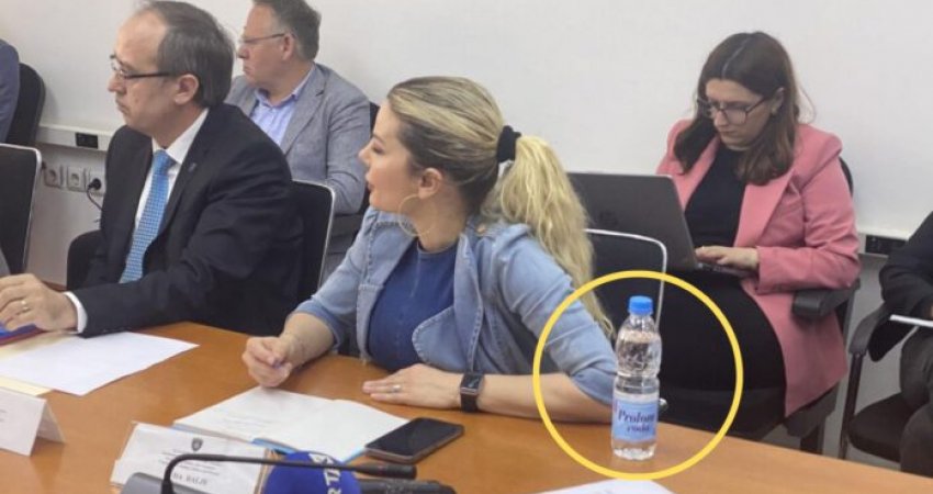 'Vetëm këtë gjeta…', Duda Balje në Komision pi ujë të prodhuar në Serbi