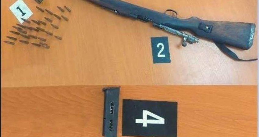 Arrestohet një person në Kllokot dhe i konfiskohen armë e fishekë