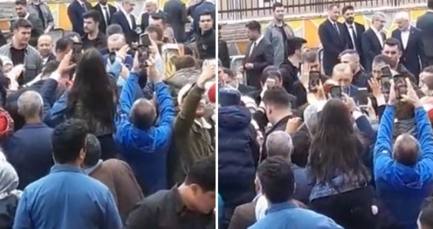 VIDEO/Erdogan u jep fëmijëve para dhe lodra në shkollën ku votoi në Stamboll