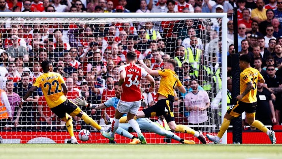 Granit Xhaka shënon dy gola në ndeshjen e lamtumirës me Arsenalin