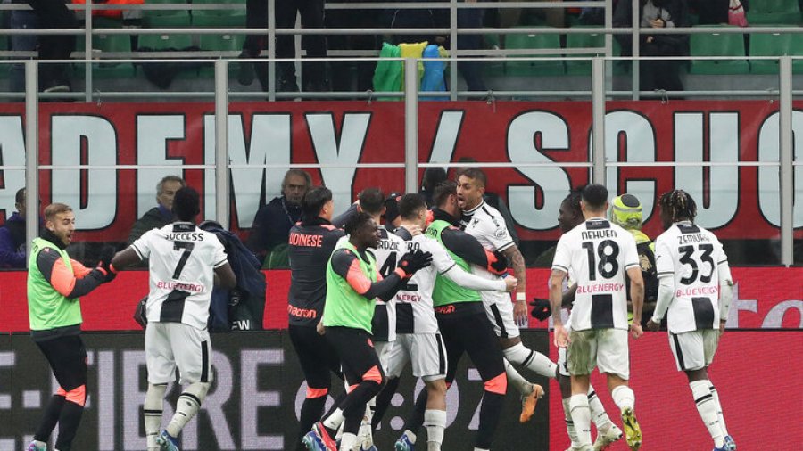 Milani dështon në ‘San Siro’, Udinese arrin fitoren e parë sezonale