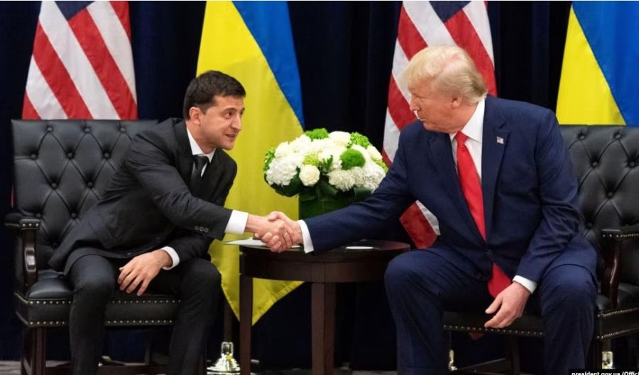 Zelensky e fton Trumpin në Ukrainë