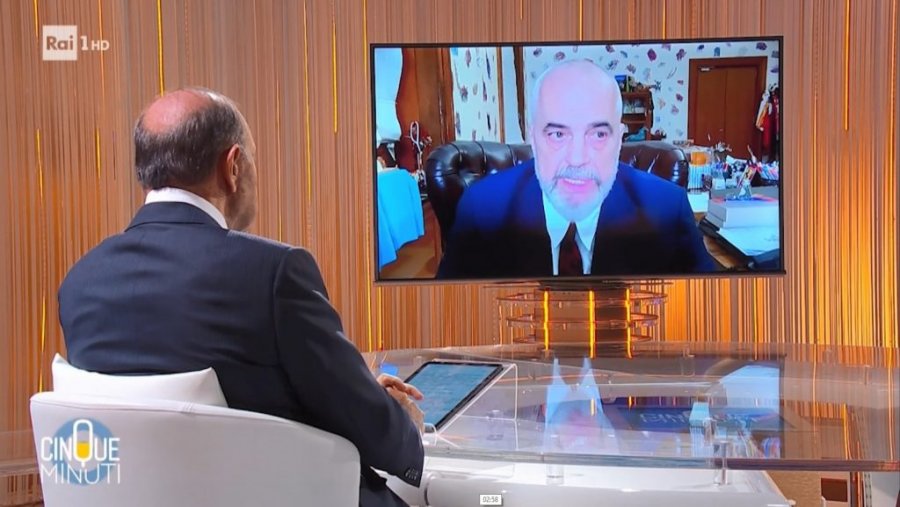 Shqiptarët as denjoi t'i pyeste, Rama kap çfarë deshi, intervistë si 'star' me Beruno Vespën: E kishim detyrim për Italinë të japim një dorë