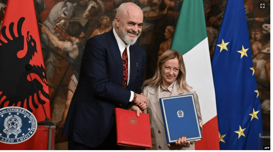 Qeveria publikon marrëveshjen/ Pa pyetur askënd, Edi Rama ka firmosur ekstraterritorialitet për Italinë