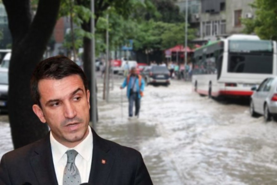 Tirana përmbytet në pak minuta shi, Erion Veliaj ‘noton’ në propagandë