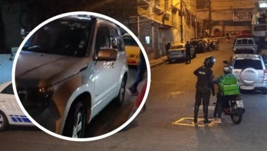 VIDEO/ Atentati ndaj shqiptarit në Ekuador, dalin pamjet nga vendngjarja, makina e bërë shoshë nga plumbat