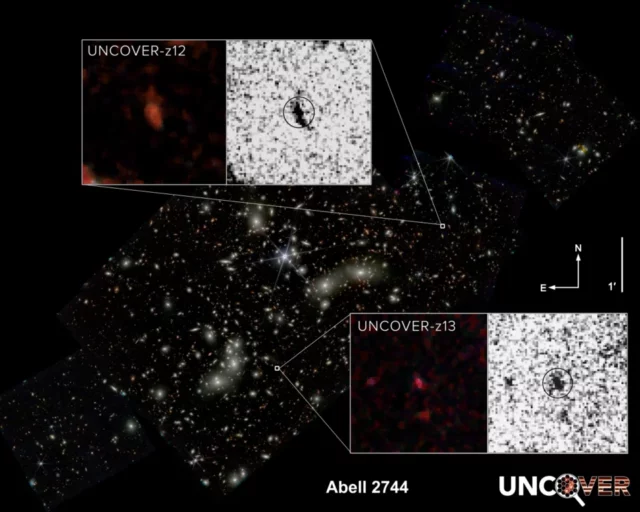 Teleskopi hapësinor ‘James Webb’ zbulon dy galaktika të reja të largëta