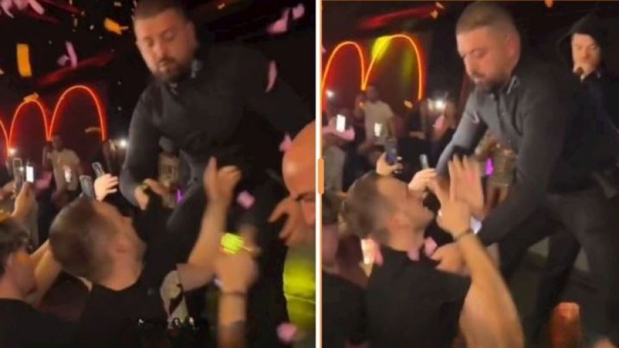 VIDEO/ Fansi tentoi të ngjitet në skenë, truproja e largon me dhunë, por Noizy…