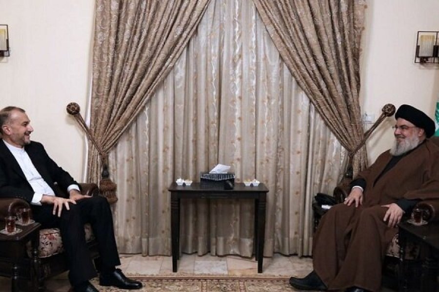 Udhëheqësi i Hezbollahut takohet me ministrin e Jashtëm iranian në Liban
