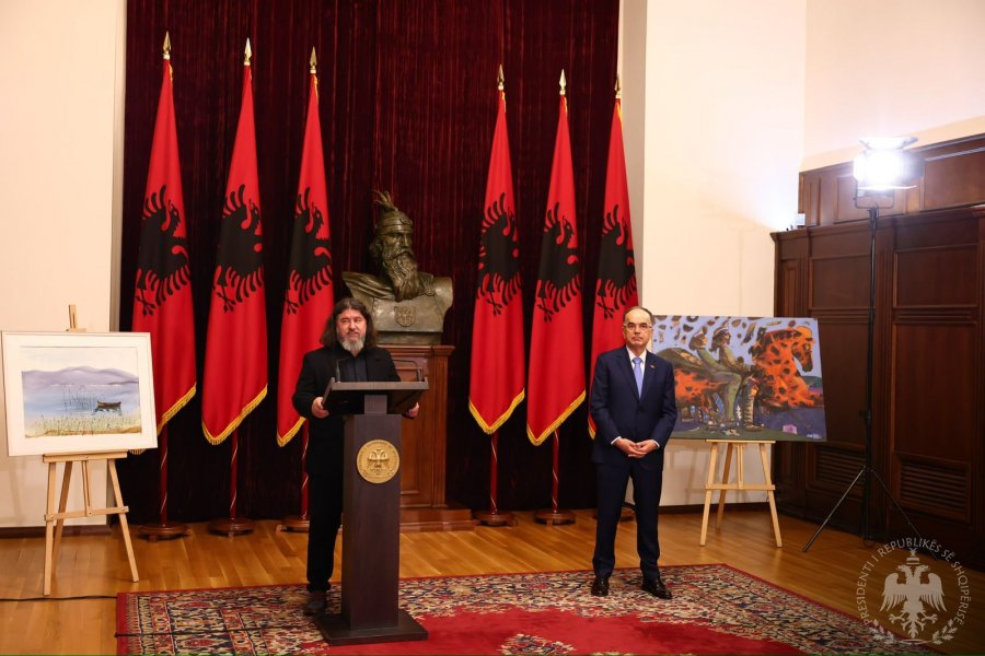 Çelet në Institucionin e Presidencës ekspozita e piktorit Helidon Haliti 'Shqipëria Ime'