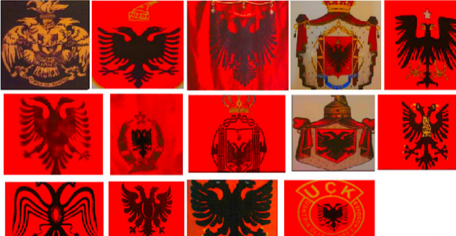Historia e Flamurit Shqiptar dhe ndryshimi grafik i shqiponjës nga gjeneza deri në ditët e sotme