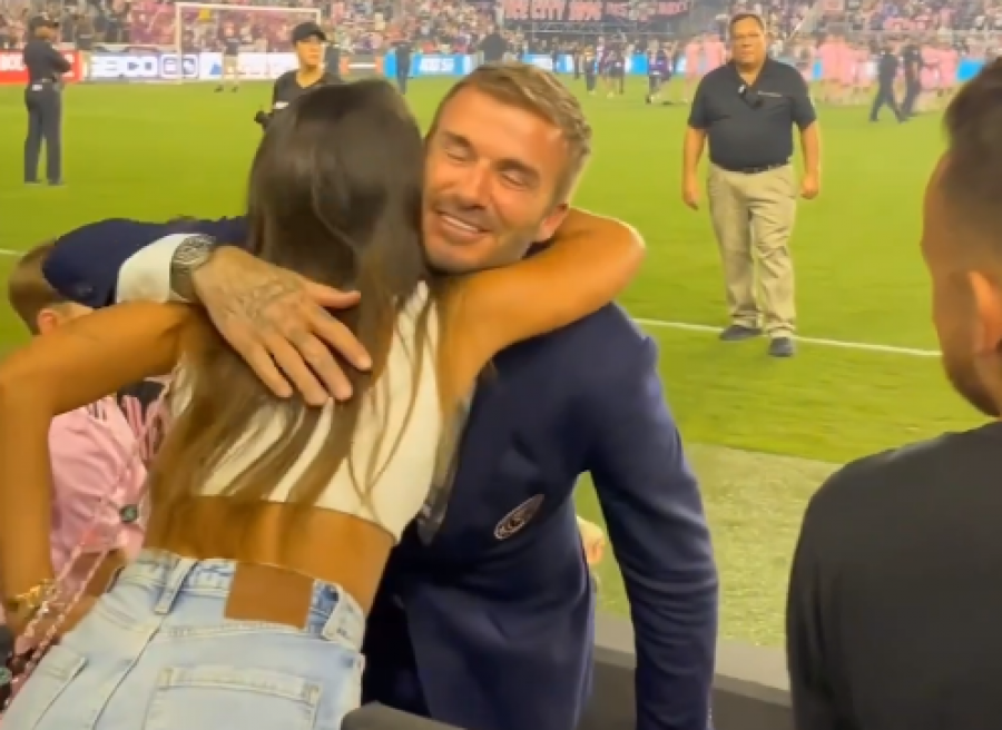 VIDEO/ Bëhet viral reagimi i bashkëshortes së Messit teksa sheh David Beckham
