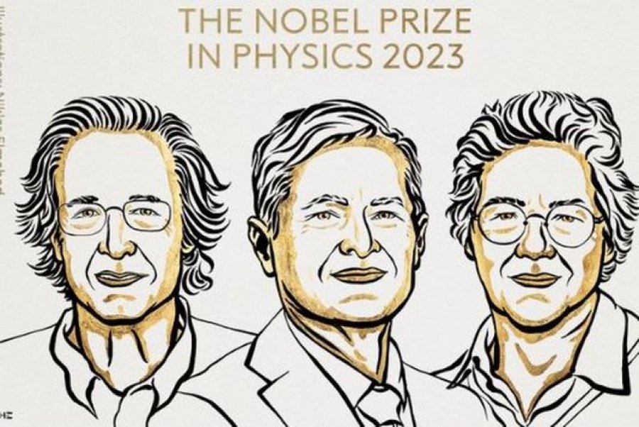 Ndarja e elektroneve në klasat e dritës, çmimi Nobel në Fizikë ka tre fitues