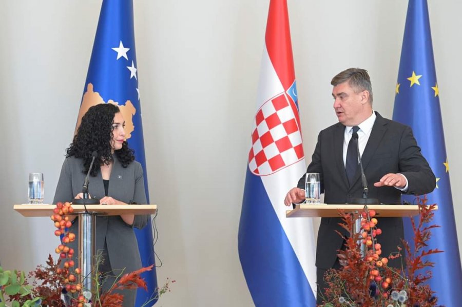 Presidentja Osmani në Kroaci, takim me komunitetin shqiptar