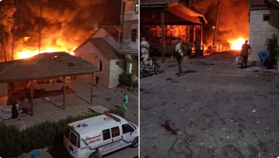 Izraelitët bombardojnë spitalin në Gazë, palestinezët thonë se 500 persona janë vrarë