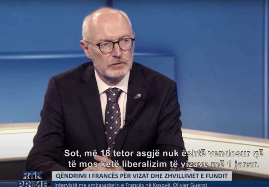 VIDEO/ Ambasadori francez: Liberalizimi i vizave për Kosovën është në fuqi, fillon më 1 janar 2024