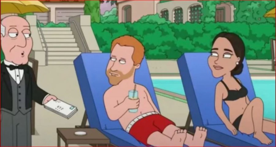 Harry dhe Meghan/ Seriali vizatimor satirik 'Family Guy' tallet me çiftin