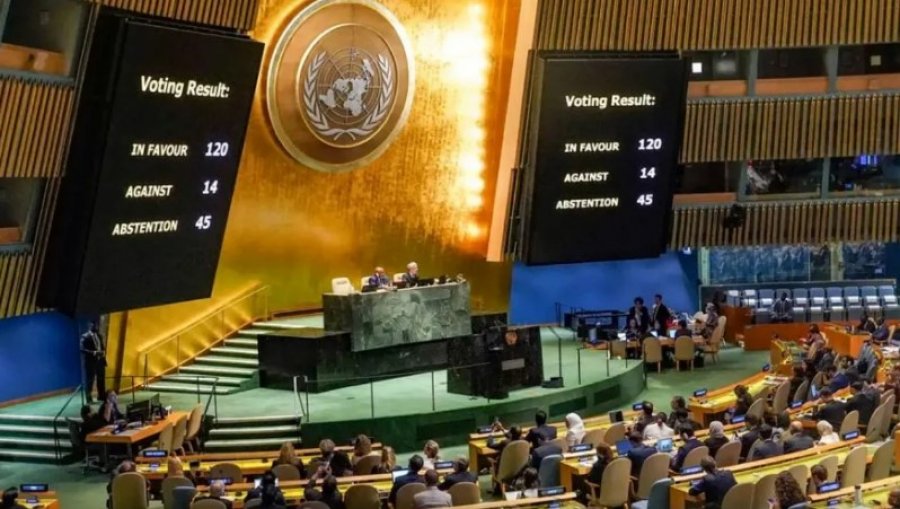 Asambleja e Përgjithshme e OKB-së bën thirrje për armëpushim humanitar në Gaza