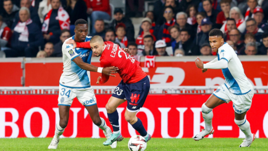 Edon Zhegrova, dy asiste në fitoren e Lille ndaj Monacos