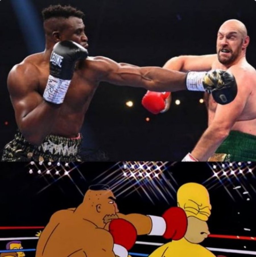 Në vitin 1996, The Simpsons parashikuan si do të zhvillohej ndeshja midis Fury dhe Ngannou