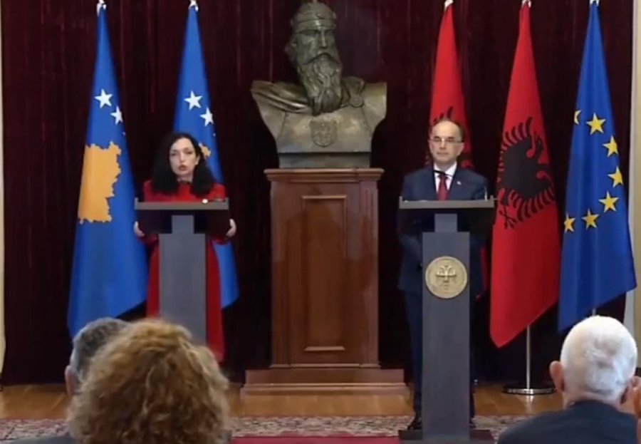Në konferencë me Osmanin, Begaj: Dialogu, rruga e paqes. Shqipëria mbështet Kosovën në proceset integruese