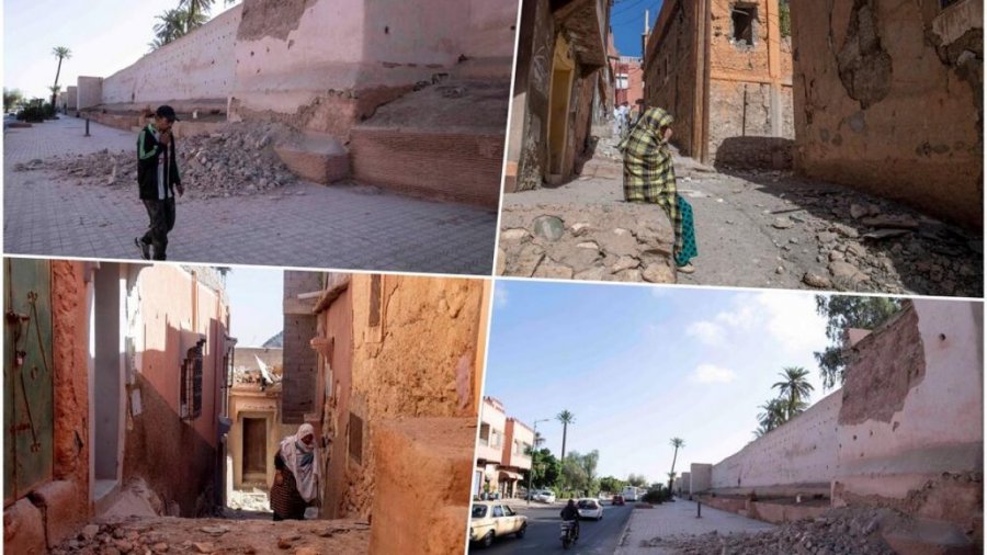 FOTO/ Mbi 2 mijë të vdekur, pamjet që tregojnë fuqinë shkatërruese nga tërmeti që goditi Marokun