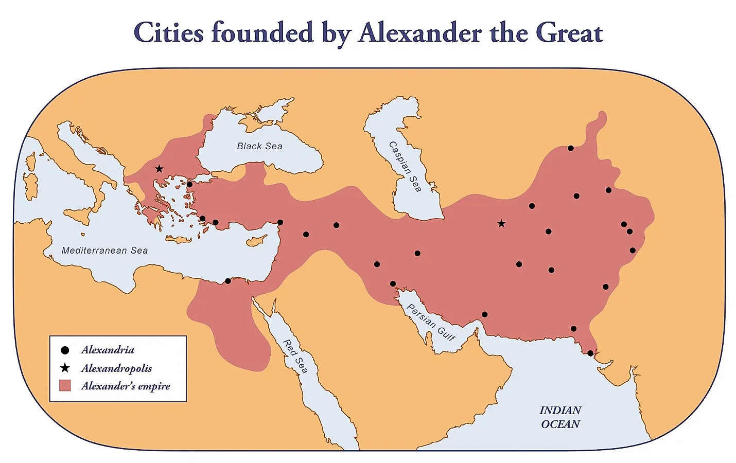 Qytetet e famshme të themeluara nga Aleksandri i Madh