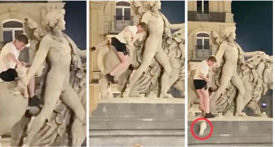 Shkatërroi statujën jashtë bursës, e pëson turisti irlandez në Bruksel