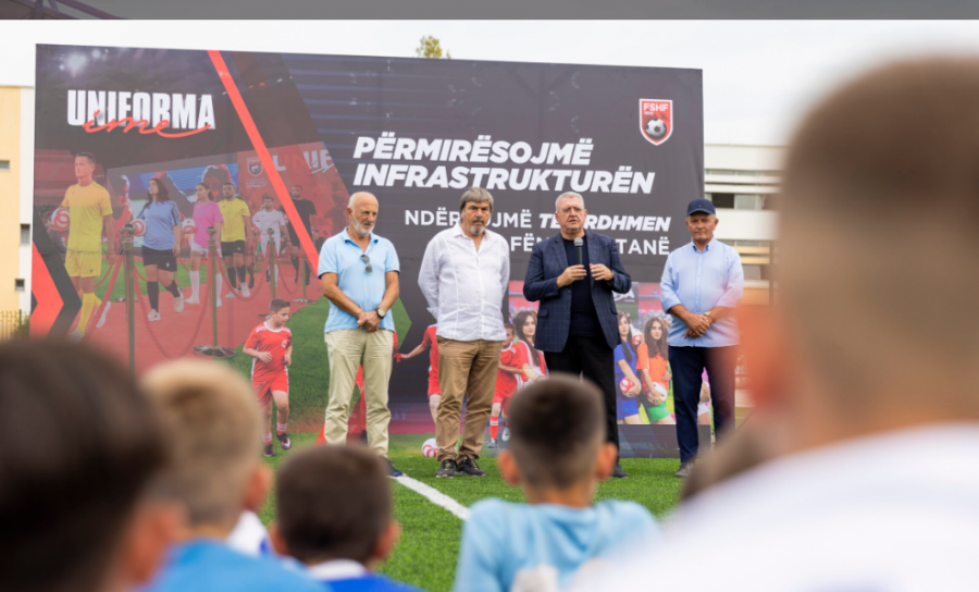 Investimet e FSHF në infrastrukturë nuk ndalen, Duka inauguron një tjetër fushë të re në Kamëz