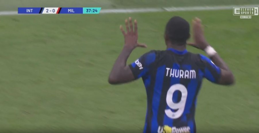 'Çmendet' Inter, Thuram shënon një kryevepër ndaj Milan